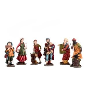 Aldeanos oficios varos - 6 Pz -24 cm., SANTINI, 0401