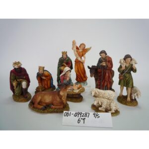 Pesebre - 9 pz - 15 cm., SANTINI, 9287
