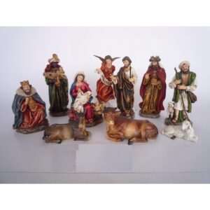 PESEBRE - 10 PCS - 15 cm., SANTINI, 9290