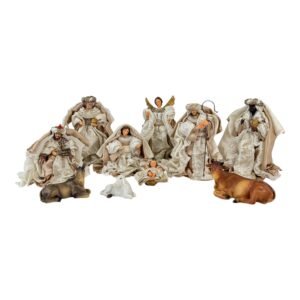 Pesebre en tela - 10 Pz. - 15 cm., SANTINI, 0719