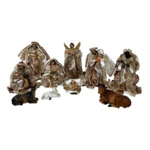 Pesebre en tela - 10 Pz. - 15 cm., SANTINI, 0840
