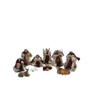 Pesebre en tela - 10 Pz. - 15 cm., SANTINI, 0841