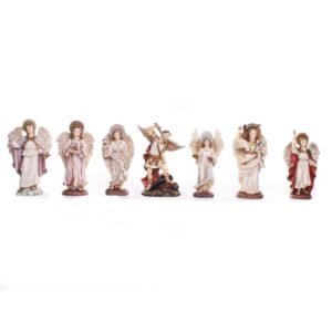 Corte celestial de los 7 arcangeles - 7 PZ - 13 cm., SANTINI, 3662