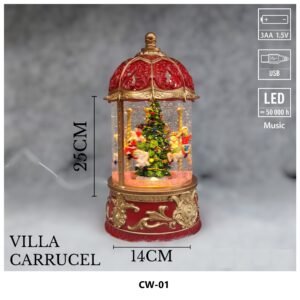 Adorno carrusel con luz y musica, N.A, CW01