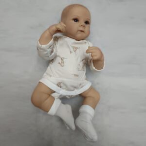 Bebe real niña con peluche, OE-RY, KD18967