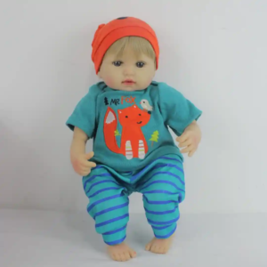 Bebe real niño con peluche, OE-RY, KD18907