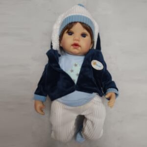 Bebe real niño con oso y cobertor, OE-RY, KD18903